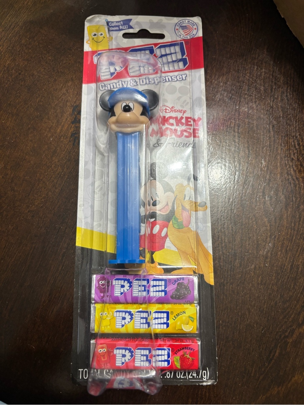 Disney Mickey Mouse Blue PEZ Candy Dispenser